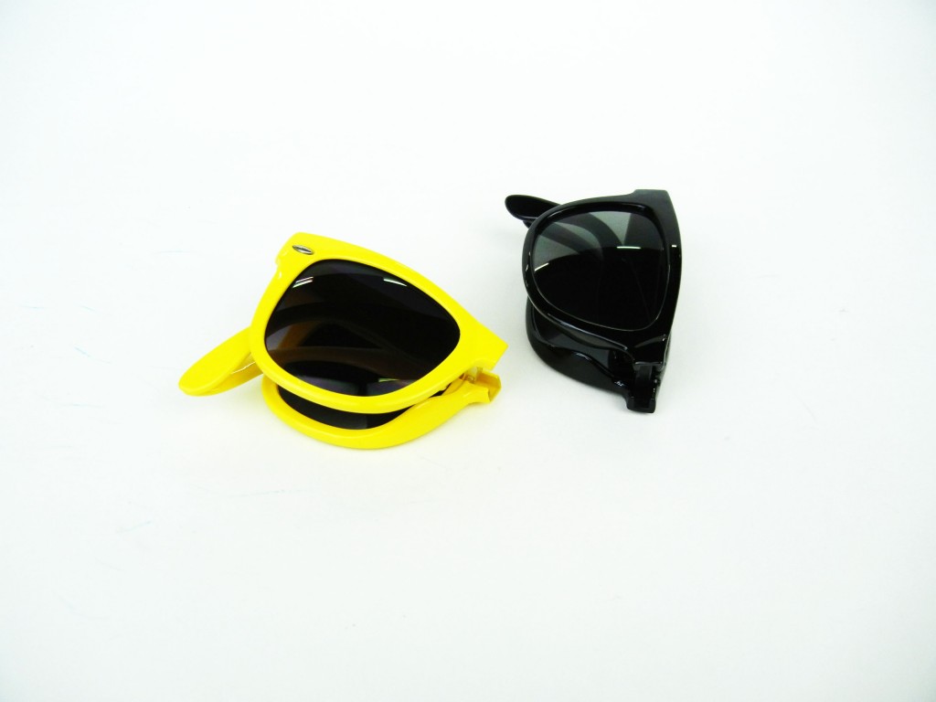 Folding sunglasses　Fashion　Glasses　Yellow　Black　Pulse
