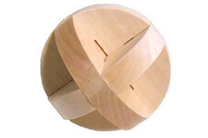 木製立体パズル　丸型