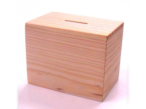木製貯金箱